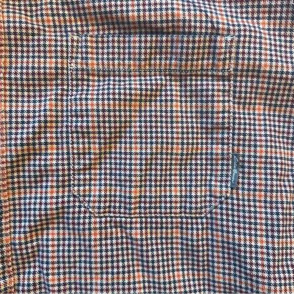 Eddie Bauer Men's Tall 3XL Flannel Multicolor Houndstooth Checked Long Sleeve - Picture 4 of 16